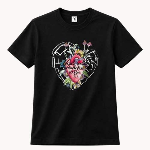 T shirt cuello Redondo Your soul remembers the way.