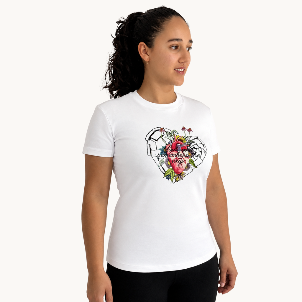 T shirt cuello Redondo Your soul remembers the way.