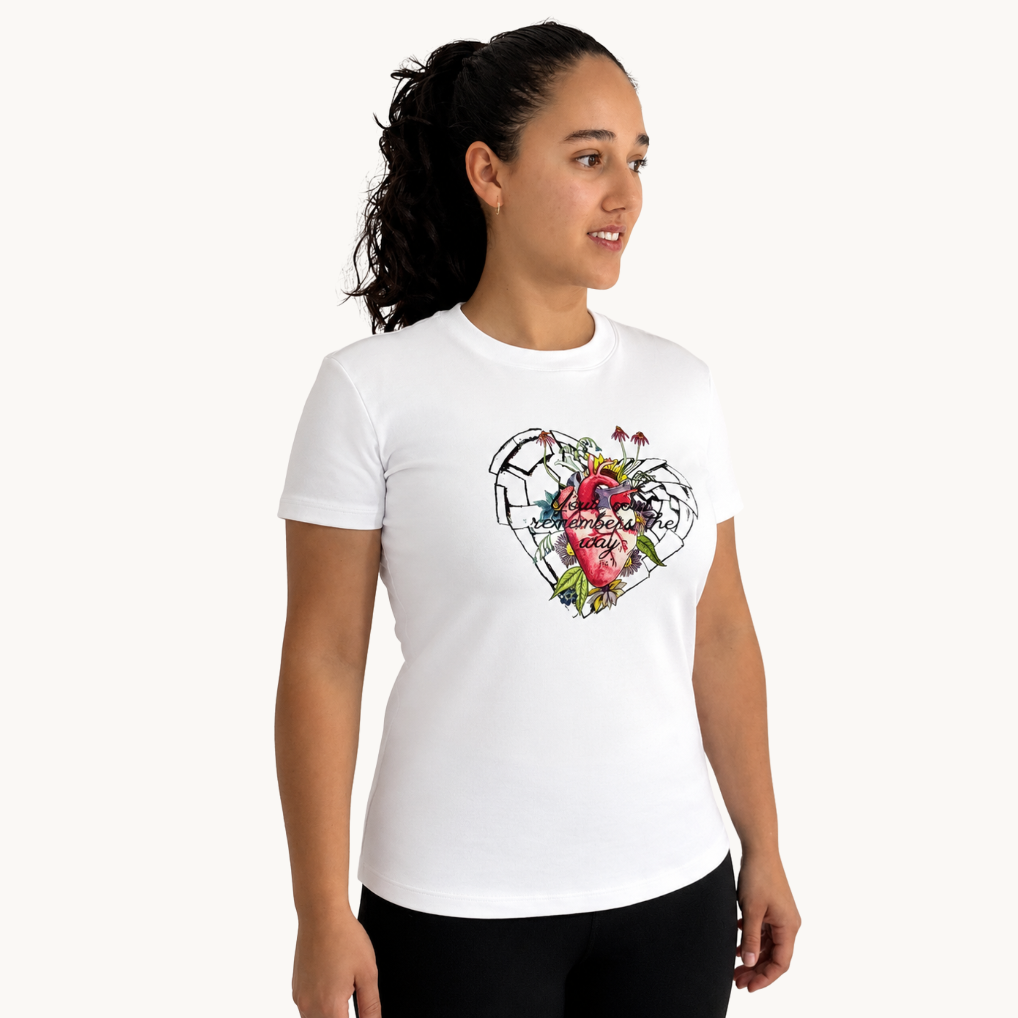 T shirt cuello Redondo Your soul remembers the way.