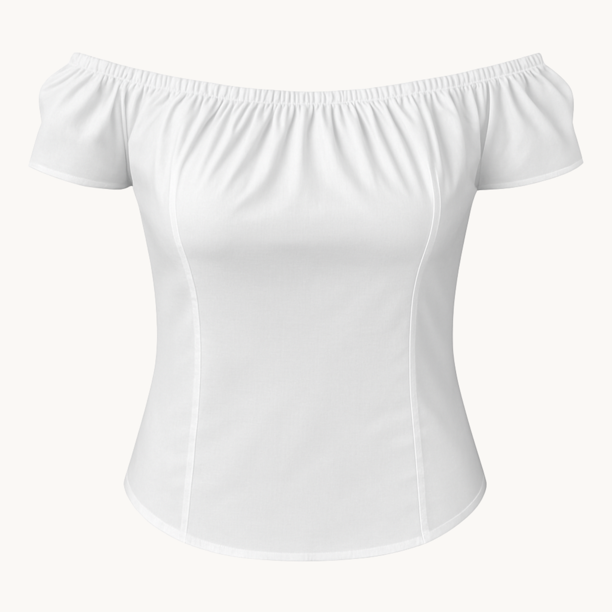 Blusa Serena con escote Bardot