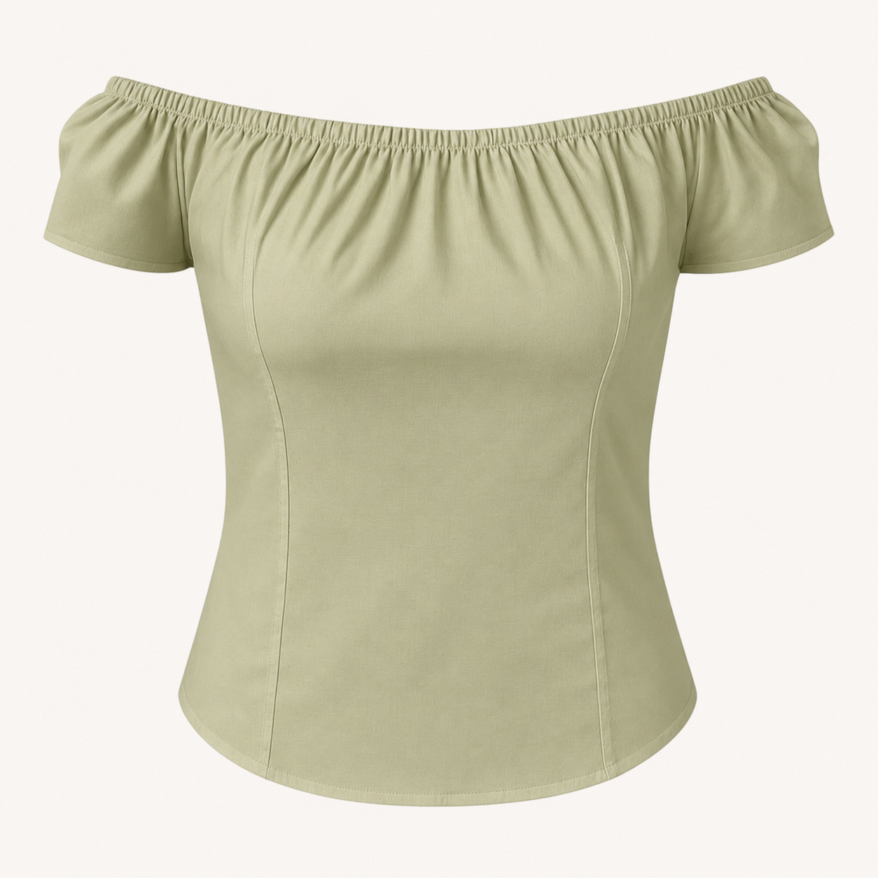 Blusa Serena con escote Bardot
