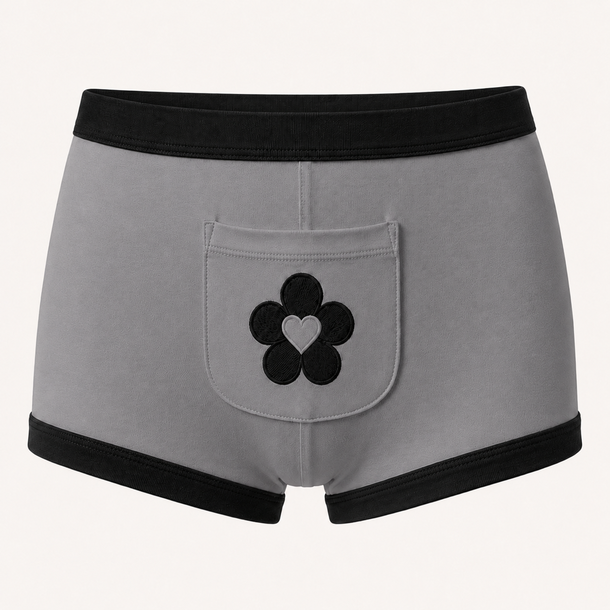 Panty bóxer femenino con bolsillo