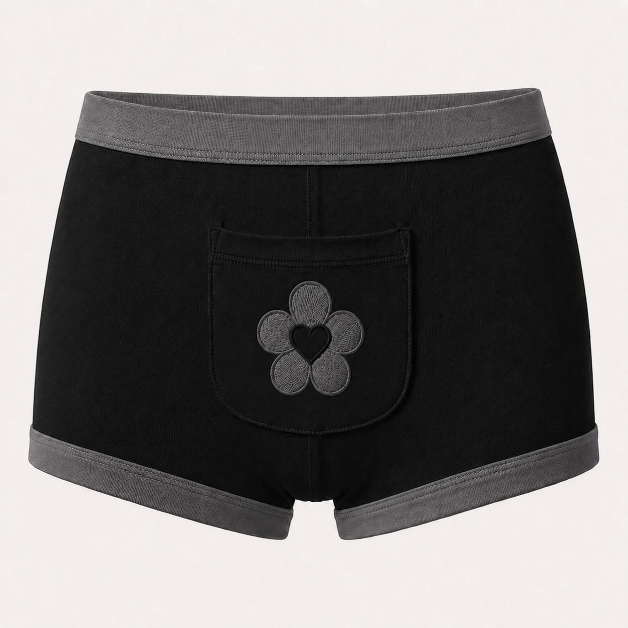 Panty bóxer femenino con bolsillo